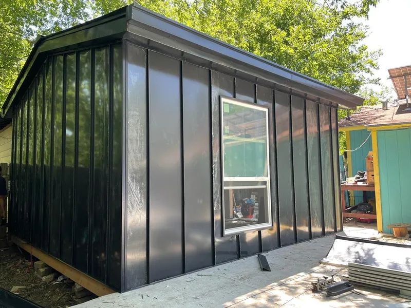Black standing seam metal wall panels for Metal Roof Installation in Rancho Santa Margarita